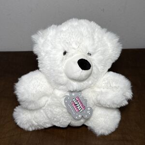 NEW Worlds Softest Plush Snow  White Teddy Bear 9” Beverly Hills Teddy Bear